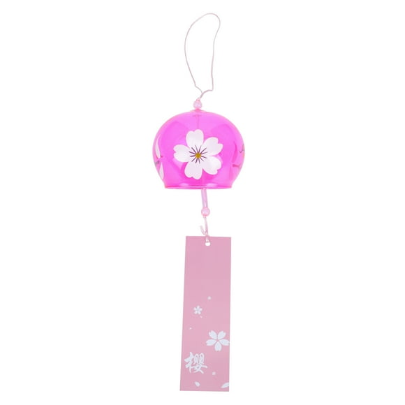 CIMAXIC Party 1pc Japanese Style Party Wind Bell Glass Wind Chime Garden Hanging Adornment,3.15"X2.76"X2.76"