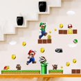 thumbnail image 2 of Cartoon Super Mario Luigi Game Wall Sticker For Kids Room Decoration--, 2 of 4