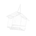 thumbnail image 4 of Milaget Window Bird Feeder with 2 Strong Suction Cups Transparent Acrylic Bird House, 4 of 9