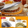 thumbnail image 3 of 4 in 1 Tortilla Sealer Crimper Tool - Large Burrito Wrap Maker Press for Quesadillas, Empanadas, Tacos - Easy Seal Kitchen Gadget for Flour and Corn Tortillas, 3 of 7