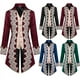 thumbnail image 2 of Chaqueta gótica victoriana estilo steampunk para hombre, frac de terciopelo morado vintage, levita medieval, uniforme, traje renacentista para hombre, 2 of 5