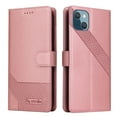 thumbnail image 3 of Dteck for iPhone 13 Mini Case, PU Leather Flip Wallet Case with 3 Cart Slots and Kickstand Shockproof Protective Case for iPhone 13 Mini 5.4 inch 2021 Ladies Girls Women Boys Men, Rosegold, 3 of 13
