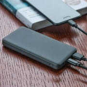 SunJack 10000mAh Fast Charging Portable Power Bank with USB 3.0 and Type-C Compatibility (Black)
