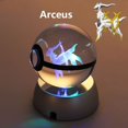 thumbnail image 1 of Pokemon 3D bola de cristal figura de Pikachu Pokeball grabado modelo Charizard de cristal con Base de luz Led juguetes Anime regalo de Navidad, 1 of 4