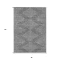 thumbnail image 3 of HomeRoots 598545 5 x 8 ft. Charcoal & Silver Geometric Washable Indoor & Outdoor Rectangle Area Rug, 3 of 5