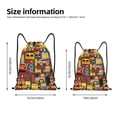 thumbnail image 2 of Xecao Cars Pattern Sports Drawstring Backpack - String Swim Gym Bag with Wet Proof Pocket for Women&Men-Small, 2 of 6