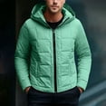 thumbnail image 6 of hlysgo Insulated Jackets for Men with Hood Warm Winter Zip up Quilted Puffer Jacket with Pockets Thermal Padded Coat Outdoor Outerwear Green S, 6 of 9