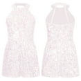 thumbnail image 3 of HULIJA Kids Little Girl Short One-piece Jumpsuit Sequined Dancing Romper for Evening Birthday Party Pink 8, 3 of 5