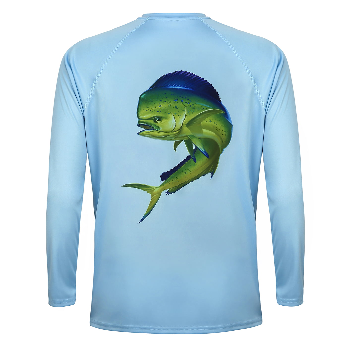 Mens Athletic Performance Shirt Long Sleeve Seafoam Green Sailfish XL 
