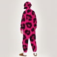 thumbnail image 6 of Rohuuque Women's and Men's Festival Dress Up Onesie Animal Pattern Pajama Playsuits Jumpsuit with Zipper and Pocket Lounge Wear Hot Pink, 6 of 9