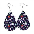 thumbnail image 4 of Boucles d'Oreilles Mode Femme Jour de la Saint-Patrick Forme Goutte Verte Impression Clous d'Oreilles, 4 of 9