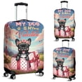 thumbnail image 2 of My Dog Is My Valentine Cute French Bulldog in Gift Box Travel Luggage Cover Dog Lover Gifts Suitcase Dust Protective Decor - 3006, 2 of 5