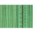 thumbnail image 1 of Ahgly Company Machine Washable Indoor Rectangle Abstract Turquoise Blue Modern Area Rugs, 2' x 4', 1 of 4