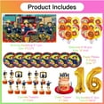 thumbnail image 2 of Fireman Sam Balloons Party Supplies 16th Decor Tableware Birthday Cake Topper Decorations Banner Backdrop, 2 of 7
