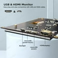 thumbnail image 5 of LESOWN Wide Small Screen 1024x600 IPS LCD Display HDMI Portable Monitor Touch Module with Case for Raspberry Pi Built-in speaker, 5 of 11