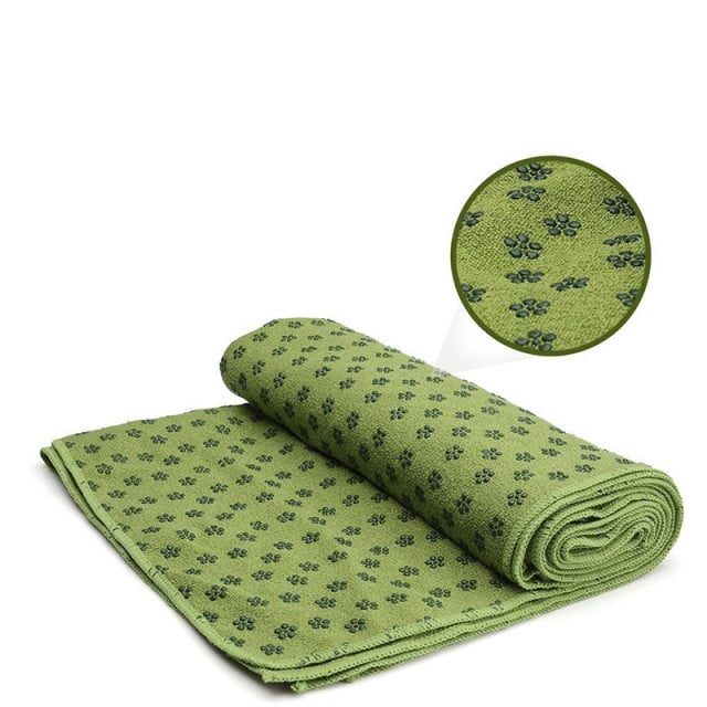 Yoga Mat Towel-Microfiber Hot Yoga Towel-Non Slip Sweat Absorbent Super Soft 24 x 72 