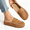 Brown, variant on Women's Penny Loafer Mule Clogs, Slip-On Faux Suede Comfort Shoes, Casual Backless Loafers