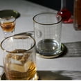 thumbnail image 4 of Thyme & Table 11 fl oz Square Print Whiskey Rocks Glass, 4 of 6
