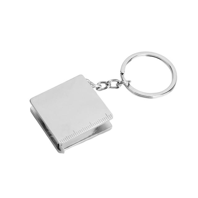 Tape Measure Measuring Keychain Mini Body Steel Tailor Clothing Keyring Ring Key Measures Fabric Sewing Miniature