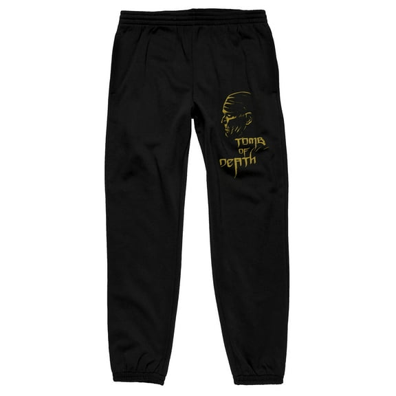 Universal Monsters Tomb Of Horrors Men's Black Jogger Pants-Medium