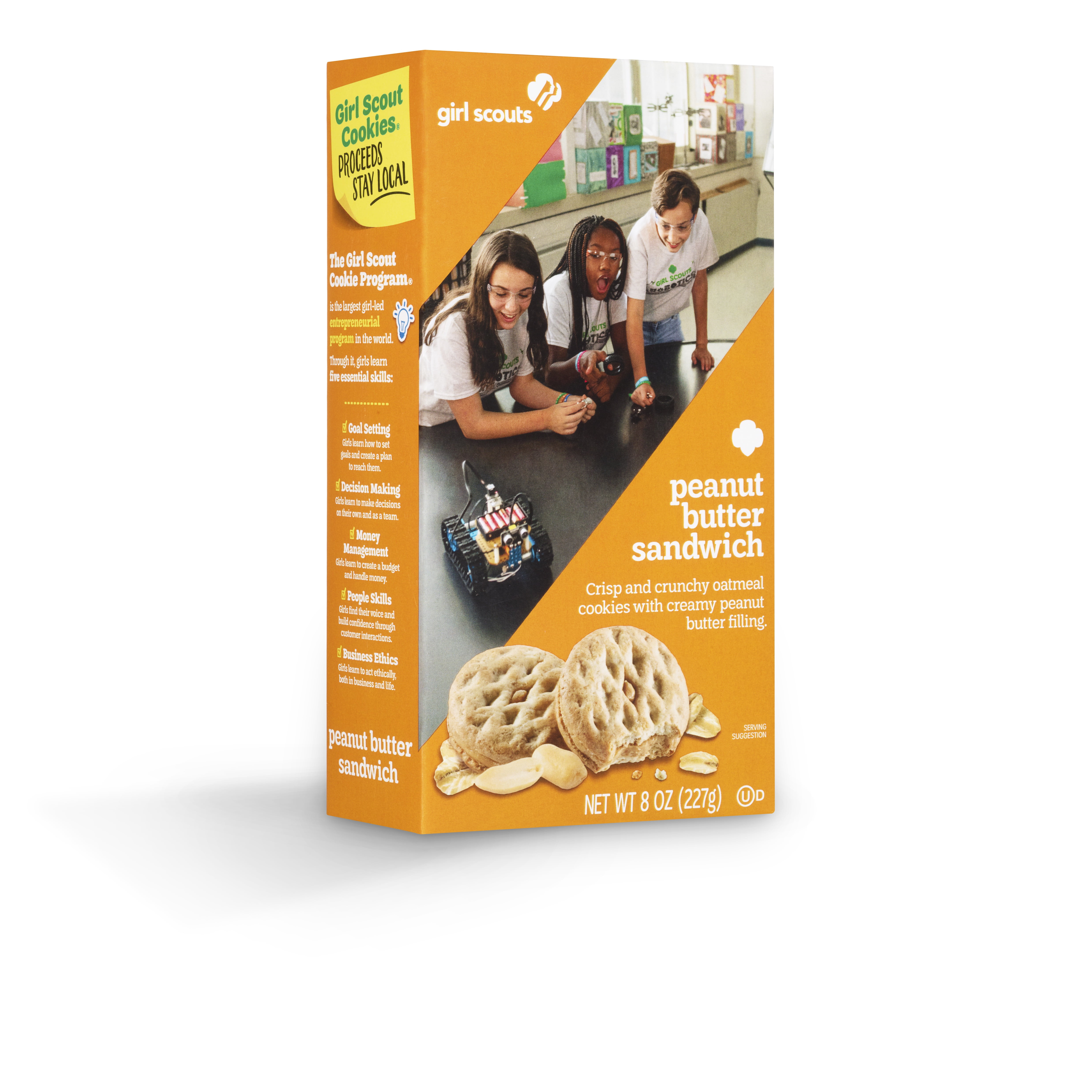 Girl Scout Peanut Butter Sandwich Cookies 8 oz. Box