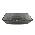 thumbnail image 5 of Charlie 18" Glass Rectangular Bathroom Vessel Sink in Black, 5 of 8
