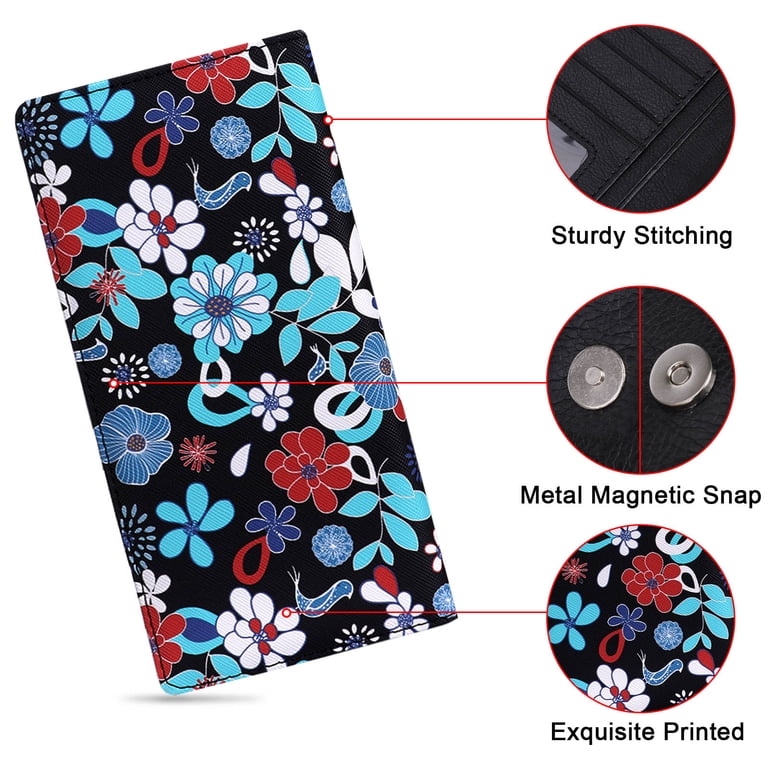 Hawee Women's Long Bifold Wallet, Ultra Slim RFID photo 4