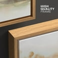 thumbnail image 5 of HFDF Canvas Prt Wall Art Brown and Green Watercolor Landscape Abstract Shapes Illustrations Modern Chic Relax/Calm for Livg Room, Bedroom, Office - Natural 18x12inch Framed, 5 of 6