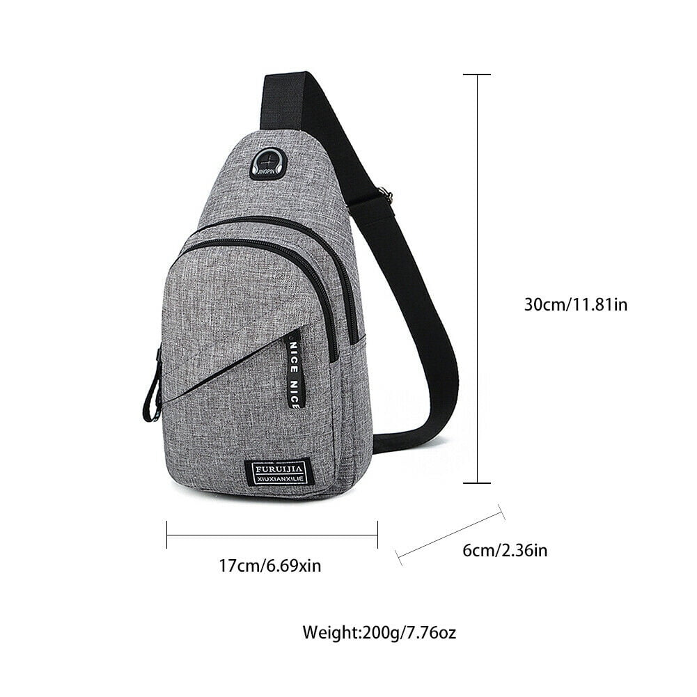  ANFUMI Compact Sling Bag Chest Shoulder Backpack