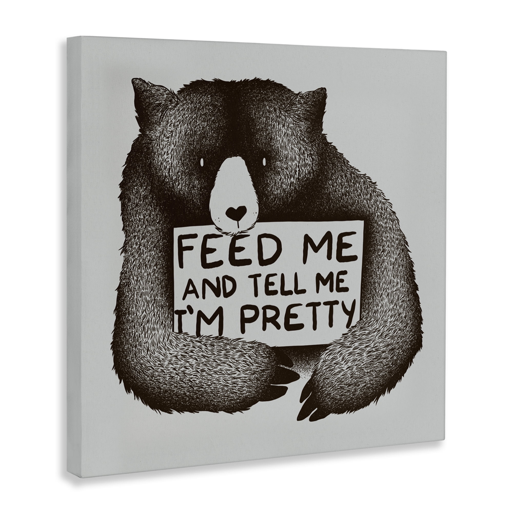 Stupell Industries Feed & Tell Me I'm Pretty Canvas Wall Art, design by Tobe Fonseca