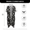 thumbnail image 6 of HELLHERO Loose Long Kimono Swimsuit Cover Up for Summer Polyester Casual Bathing Suit Cover Up Stars, 6 of 6