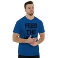 thumbnail image 4 of Feed The Wolf Sarcastic Hangry Gym Men's Graphic T Shirt Tees Brisco Brands S, 4 of 6