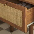 thumbnail image 4 of SAFAVIEH Aino Modern 1 Drawer Nightstand,Walnut, 4 of 14