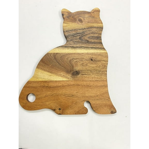 Organic Acacia kitchen Cutting Chopping Charcuterie Board Platter for Butcher Block Cheese and Vegetables (Happy New Year Board 11"L x 8"W)