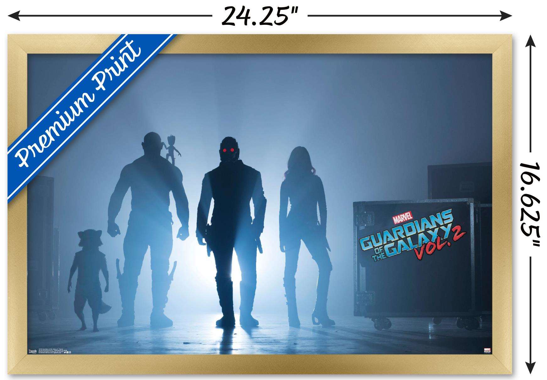 Marvel Cinematic Universe - Guardians of the Galaxy 2 - Teaser Wall Poster, 14.725" x 22.375", Framed