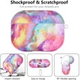 thumbnail image 4 of Compatible with Airpods Pro Case, Cute Accessories Marble Protective Hard Case Cover Portable & Shockproof Women Girls Men with Keychain/Strap for Airpods Pro Charging Case (Colorful), 4 of 7