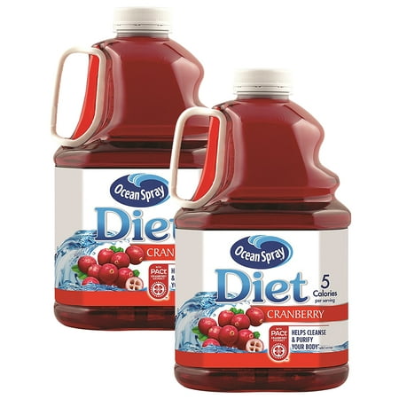 (2 Pack) Ocean Spray Diet Juice, Cranberry, 101.4 Fl Oz, 1 (Best Low Sugar Juice)