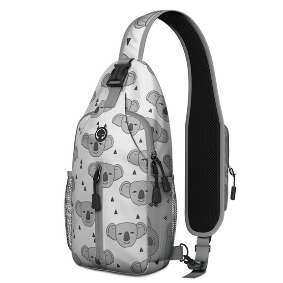 Dog lover gift Adorable dog-themed print Cartoon puppy pattern Print Sling Bag Lightweight Backpack, Multiple Compartments, Lightweight and Durable, Fashionable appearance, Ideal for daily commuting,