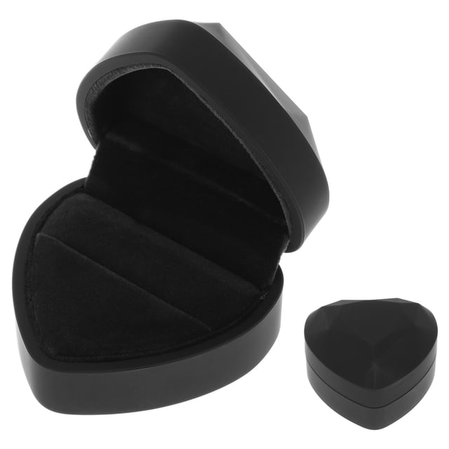 RUNROTOO LED Box With Lights For Heart Shaped Display And Engagement 1Pack Finish