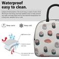 thumbnail image 3 of Foodie Sushi Roll Lunch Bag Reusable Insulated Cooler Tote for Students Moms and Lovers of Japanese Cuisine, 3 of 7