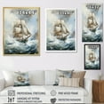 thumbnail image 4 of Designart "Buccaneer Ship In Stormy Seas" Storms Floater Framed Canvas Prints, 4 of 5