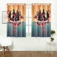 thumbnail image 2 of MKHERT Sea Monster and Sailing Ship Window Curtain Kitchen Curtain 26x39 inch,Two Piece, 2 of 3