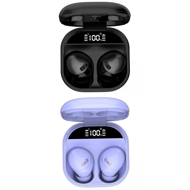 Auriculares Bluetooth 5.1 con Micrófono HiFi Estéreo Auriculares Control Táctil Púrpura+Auriculares Bluetooth 5.1 con Micrófono HiFi Estéreo Auricular Sunnimix none