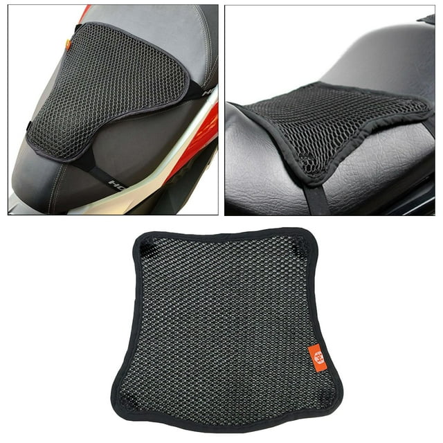 DYNWAVECA Motorcycle Seat Cushion Breathable Cover Makes Long Rides Comfortable Fits Most Seats Touring - Single layer M