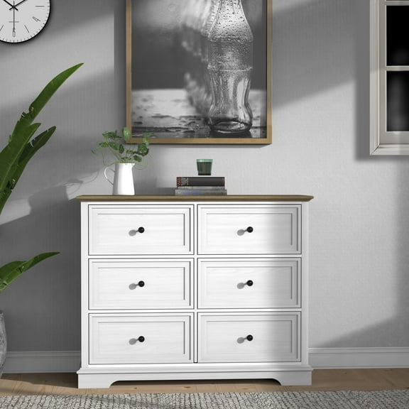 6 Drawers Cabinet Bedroom Dresser Chest Of Drawers