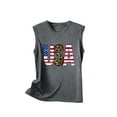 thumbnail image 3 of Wycnly Summer Saving Tank Top for Women Workout Tops Independence Day Loose Patriotic 4th of July Shirts Casual USA Letter Print Sleeveless Tee Tops Girls Sleeveless Shirt, 3 of 4