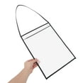 thumbnail image 3 of TABLZONE 10pcs Ticket Stub Holder Job Ticket Holders Black PVC Erasable Surface for Workplaces, 3 of 8