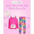 thumbnail image 2 of Sweet & Sassy Girls' Pajama Set - 2 Piece Velour Critter Sleep Shirt and Pajama Bottoms, 2 of 2