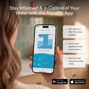 AquaTru Carafe Smart Alkaline Countertop Water Purifier System with Glass Carafe, 4-Stage Reverse Osmosis, 14x7.5x13 in., 1-Pack
