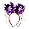 thumbnail image 3 of Accesorios Únicos 1 Pc Diadema de Patrón de Mano Esqueleto para Halloween Rojo Púrpura, 3 of 6